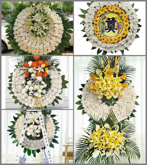 广西梧州苍梧县师寨镇花圈速递