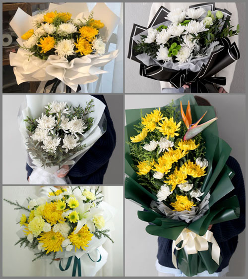 广西梧州苍梧县师寨镇白事花束代送
